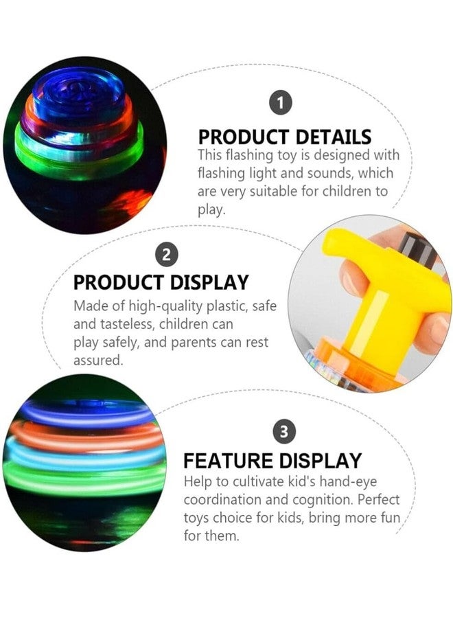 Blinkids Toys Spining Lattoo for Kids - Musical Light-Up Spinning Top Toy with Sound - Colourful Lights Spinner Lattu for Boys & Girls Age 3+ - Fun Rotating Toy, Birthday Gift for Kids - Image 3